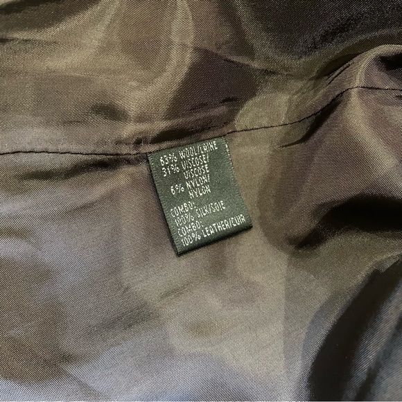 Lafayette 148 New York Wool Blend Brown and Beige Tweed Blazer Size 8 - Picture 3 of 11